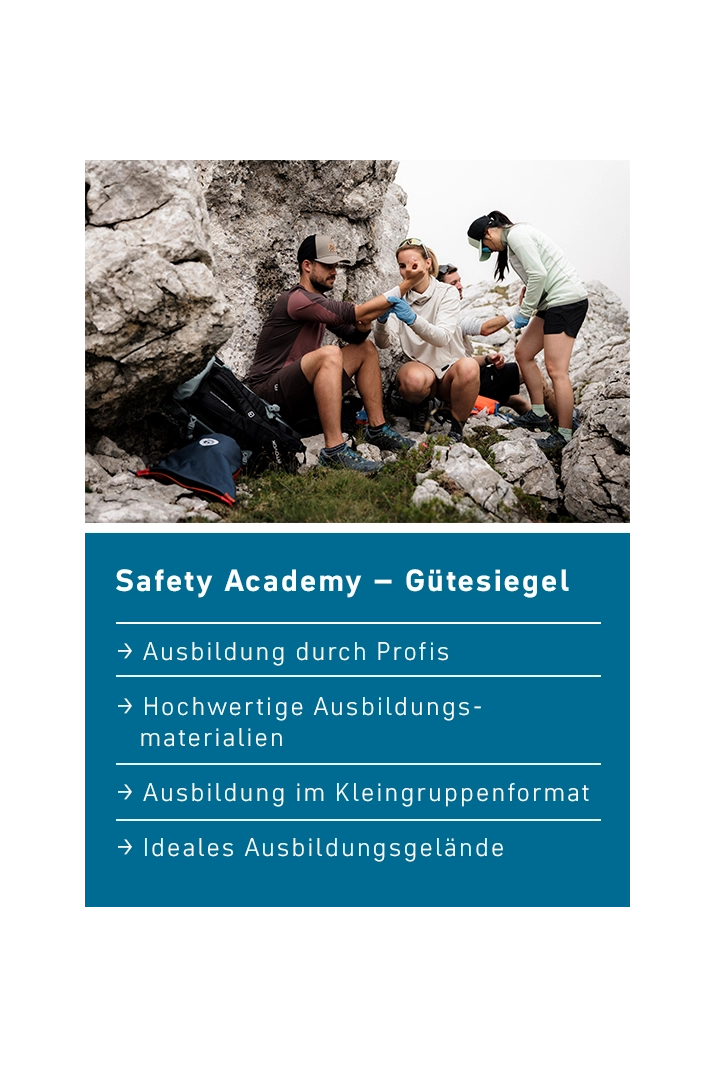 outdoor, group of people, hiking, rocky terrain, safety training banner