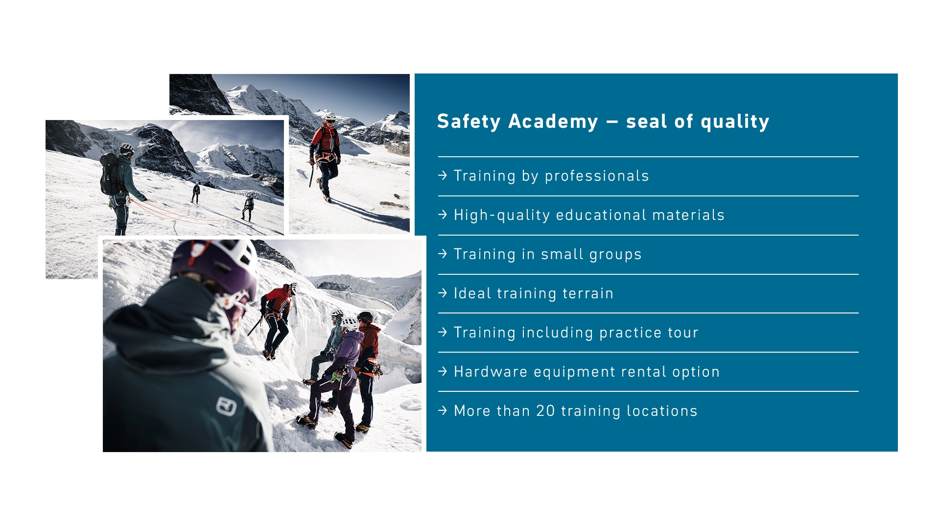 Guetesiegel_Hochtour_EN_1920x1080 snow, mountain, climbing, ski, gear