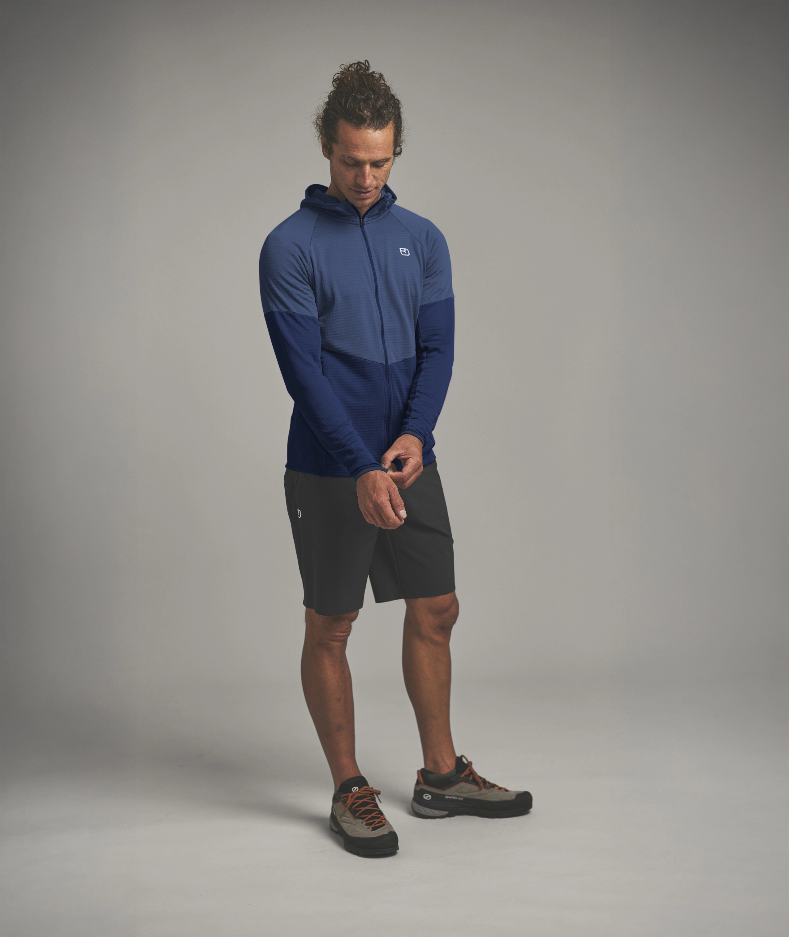 FLEECE LIGHT GRID HOODY M FLEECE LIGHT GRID HOODY M