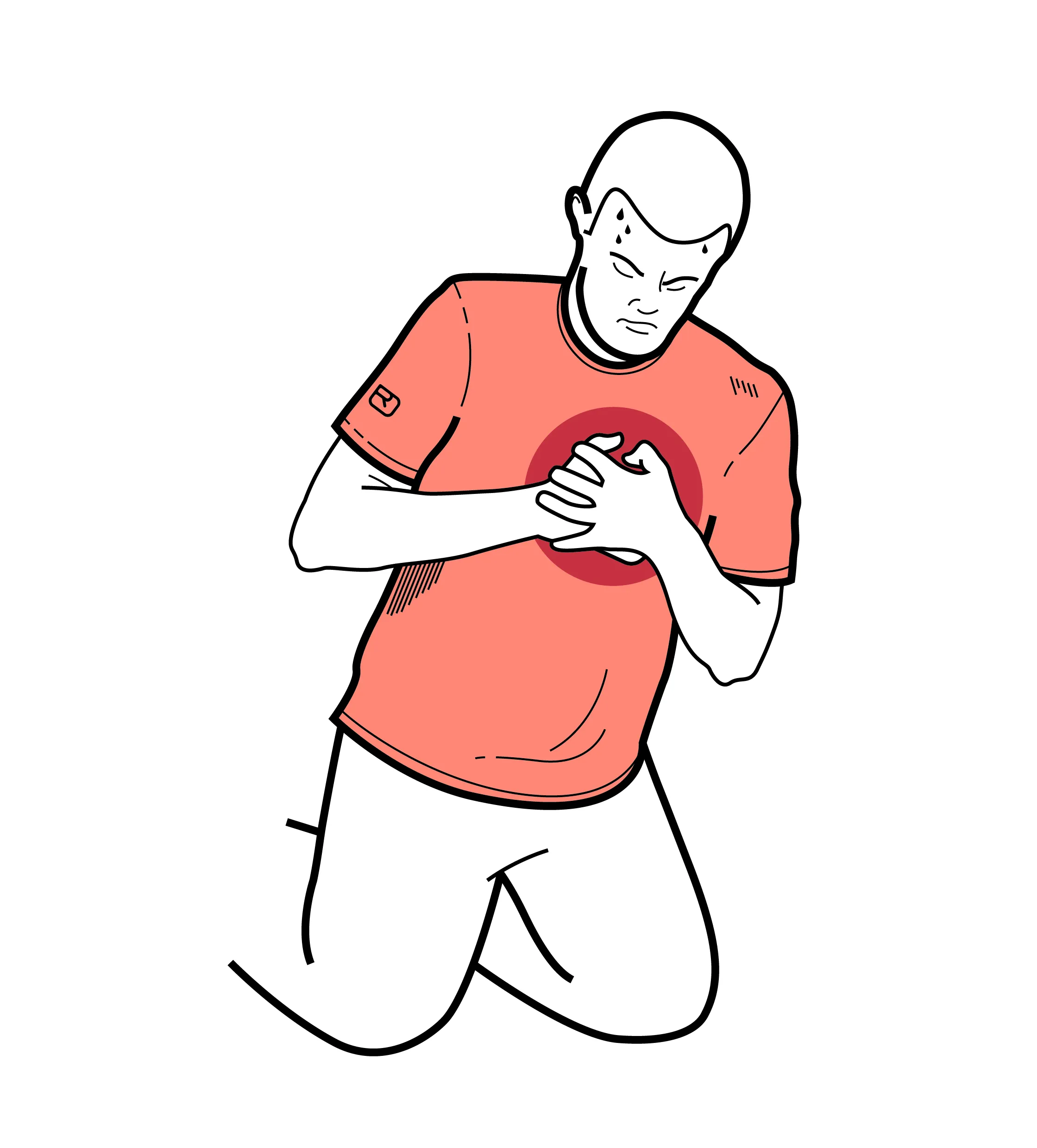tshirt, short sleeve, orange, shirt, graphic