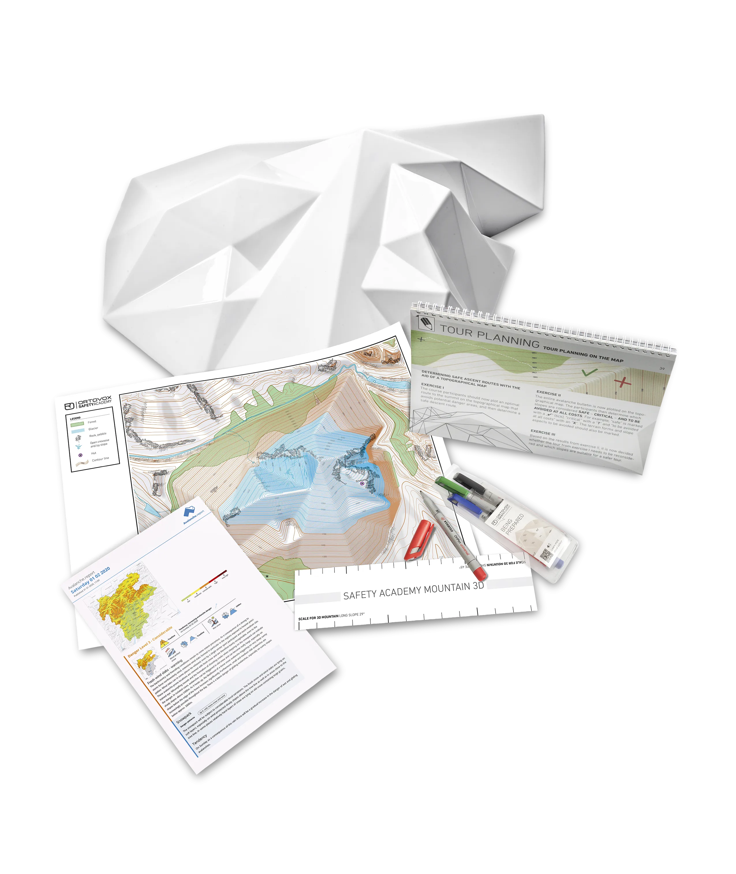 SAFETY ACADEMY MOUNTAIN 3D Advertisement, Poster, Page, Text, Advertisement, Poster, Paper