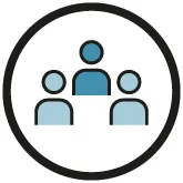 group, people, circle, icon, team