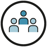 group, people, circle, icon, team