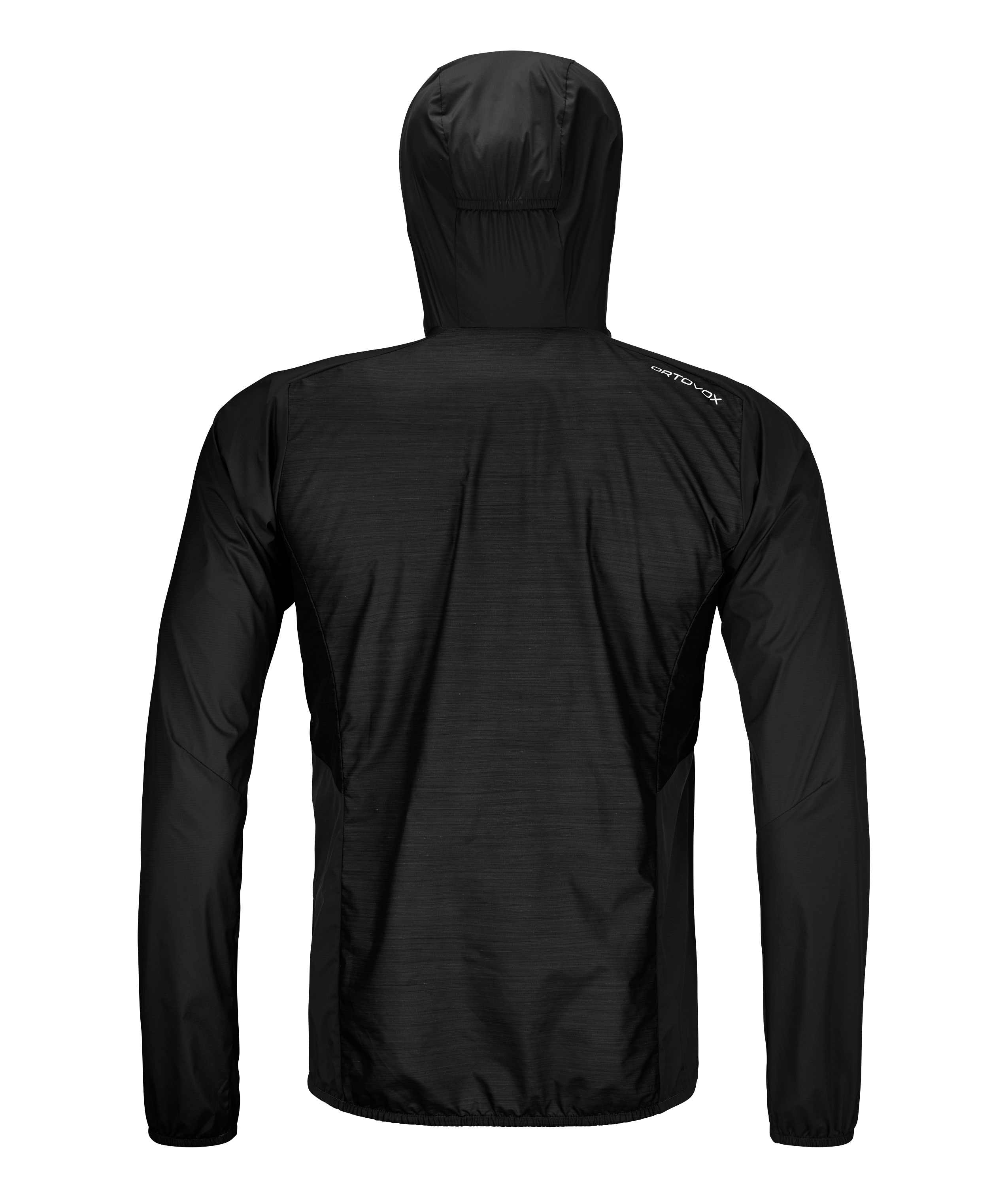Coat, Long Sleeve, Jacket, Hood, Hoodie, Coat, Long Sleeve, Jacket, Hood, Hoodie, hooded jacket, black jacket, windbreaker, long sleeves, back view