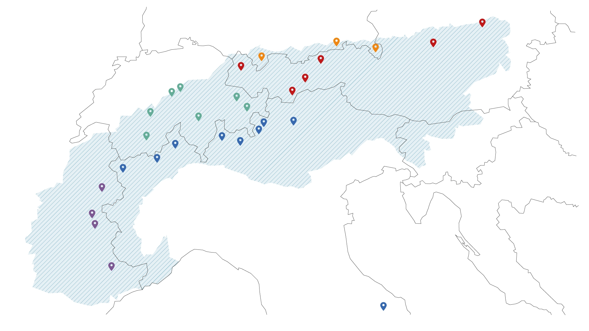 map, locations, pins, regions, country-shape