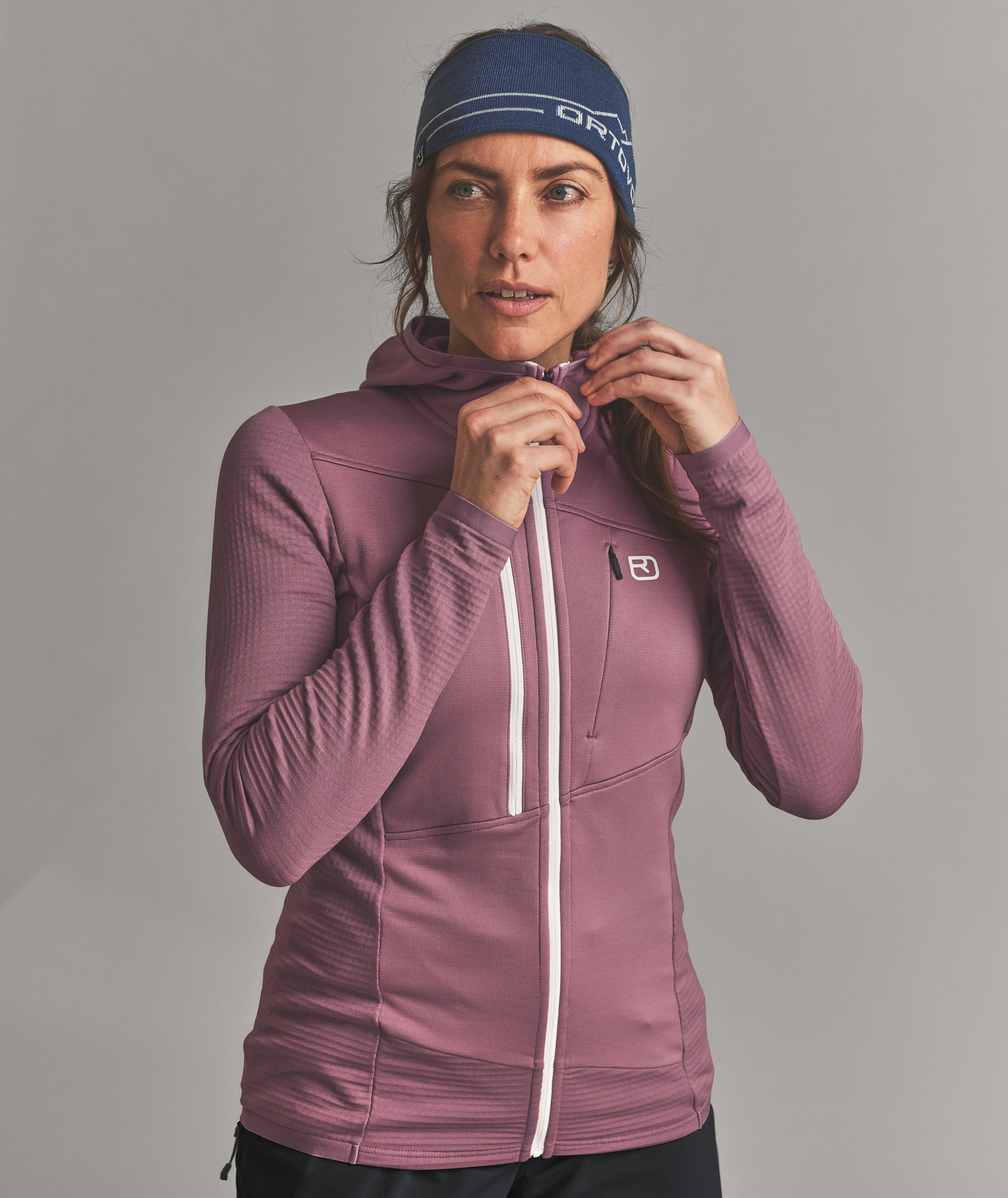 FLEECE GRID HOODY W FLEECE GRID HOODY W