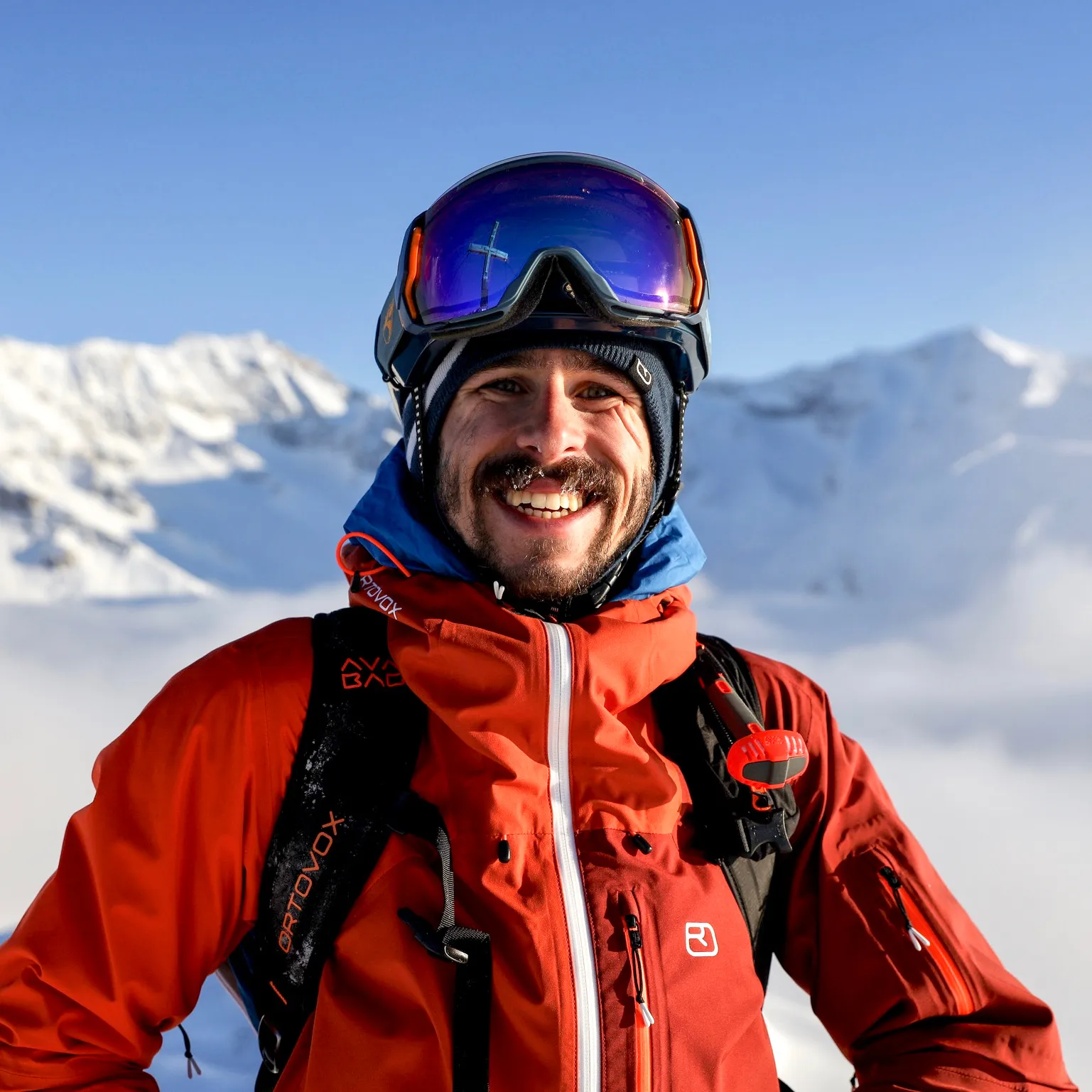 Coat, Jacket, Helmet, Head, Smile