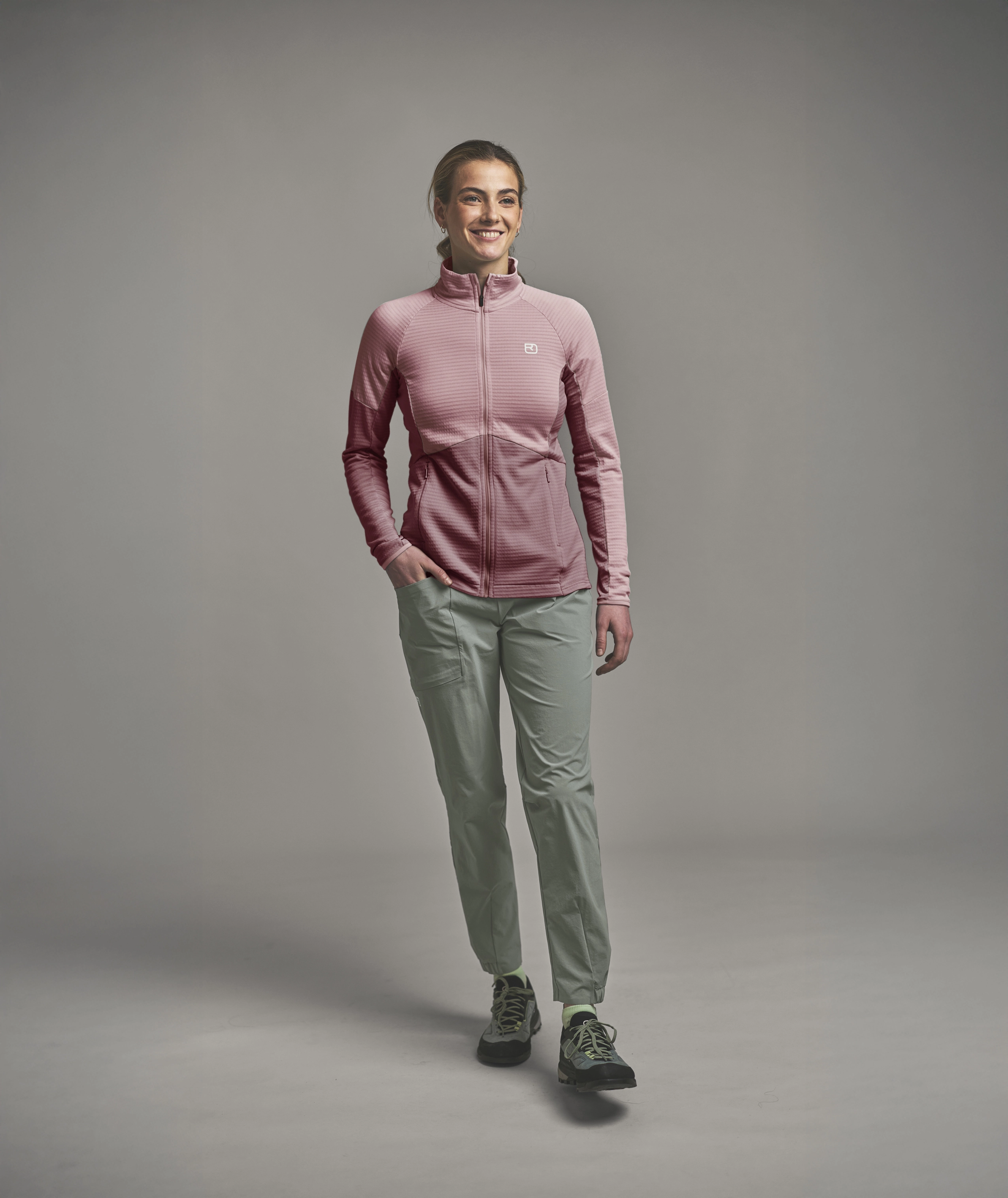 FLEECE LIGHT GRID JACKET W FLEECE LIGHT GRID JACKET W